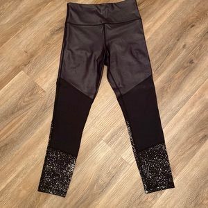 Zyia leggings: metallic reflective